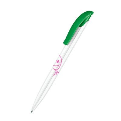 Branded Promotional SENATOR CHALLENGER BASIC in Vivid Green Pen From Concept Incentives.