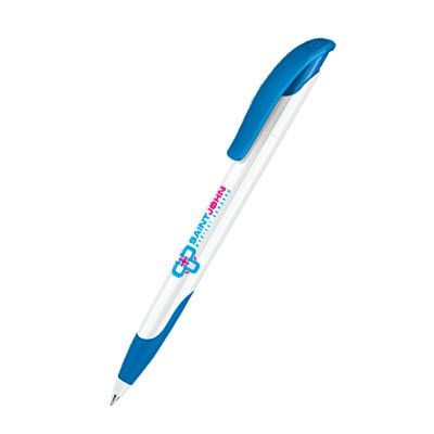 Branded Promotional SENATOR CHALLENGER BASIC with Soft Grip in Full Blue Pen From Concept Incentives.