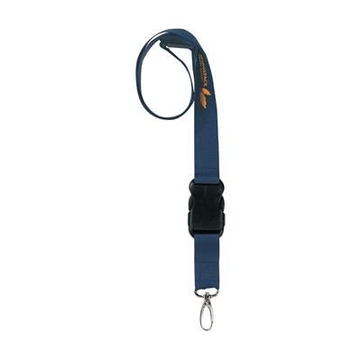 Branded Promotional 24MM LANYARD in Dark Blue Lanyard From Concept Incentives.