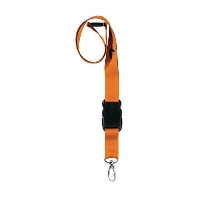 Branded Promotional 24MM LANYARD in Orange Lanyard From Concept Incentives.