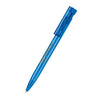 Branded Promotional SENATOR LIBERTY CLEAR TRANSPARENT PLASTIC BALL PEN in Full Blue Pen From Concept Incentives.