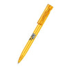 Branded Promotional SENATOR LIBERTY CLEAR TRANSPARENT PLASTIC BALL PEN in Honey Yellow Pen From Concept Incentives.