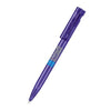 Branded Promotional SENATOR LIBERTY CLEAR TRANSPARENT PLASTIC BALL PEN in Purple Pen From Concept Incentives.