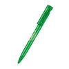 Branded Promotional SENATOR LIBERTY CLEAR TRANSPARENT PLASTIC BALL PEN in Vivid Green Pen From Concept Incentives.