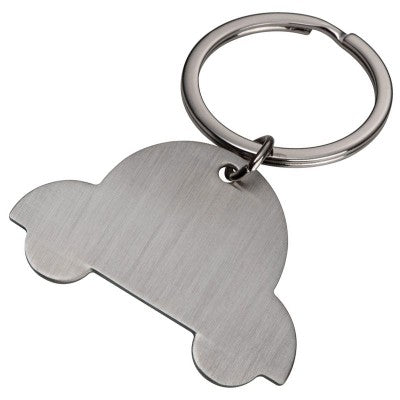 Branded Promotional FREEPORT METAL KEYRING in Silver Keyring From Concept Incentives.