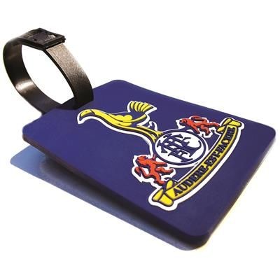 Branded Promotional SOFT PVC LUGGAGE TAG in Stepped 2d Soft PVC Luggage Tag From Concept Incentives.