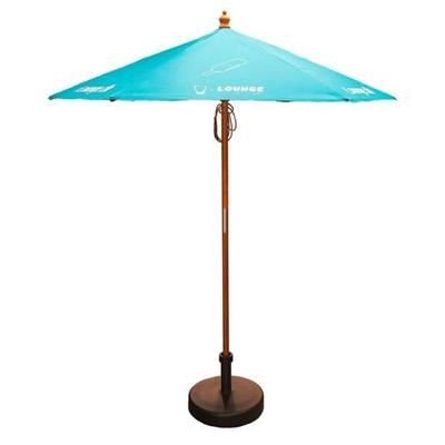 Branded Promotional 2M WOOD PARASOL Parasol Umbrella From Concept Incentives.