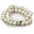 Branded Promotional 9MM DOUBLE STRAND FRESHWATER PEARL BRACELET with 925 Silver Clasp Jewellery From Concept Incentives.