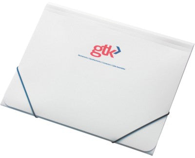 Branded Promotional ELASTICATED FOLDER Document Wallet From Concept Incentives.