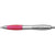 Branded Promotional CARDIFF BALL PEN in Silver & Pink Pen From Concept Incentives.