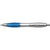 Branded Promotional CARDIFF BALL PEN in Silver & Light Blue Pen From Concept Incentives.