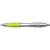 Branded Promotional CARDIFF BALL PEN in Silver & Light Green Pen From Concept Incentives.