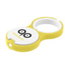 Branded Promotional KEYRING in Yellow Torch From Concept Incentives.