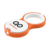 Branded Promotional KEYRING in Orange Torch From Concept Incentives.