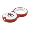 Branded Promotional KEYRING in Red Torch From Concept Incentives.