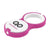 Branded Promotional KEYRING in Pink Torch From Concept Incentives.