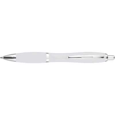 Branded Promotional NEWPORT BALL PEN in White Pen From Concept Incentives.