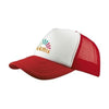 Branded Promotional TRUCKER CAP in Red Baseball Cap From Concept Incentives.