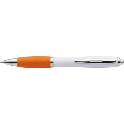 Branded Promotional CARDIFF BALL PEN in Orange Pen From Concept Incentives.