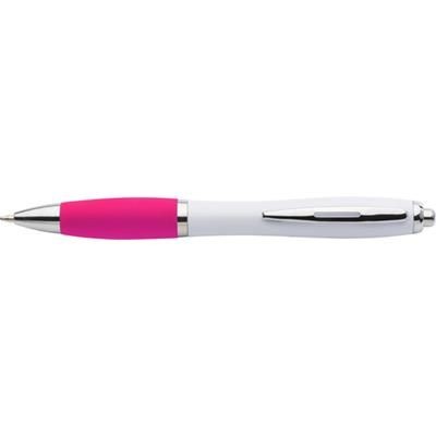 Branded Promotional CARDIFF BALL PEN in Pink Pen From Concept Incentives.