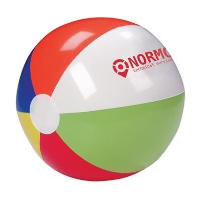 Branded Promotional BEACHBALL √ò 24 CM in Multicolour Beach Ball From Concept Incentives.