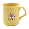 Branded Promotional HIGH QUALITY PORCELAIN MUG in Yellow Mug From Concept Incentives.