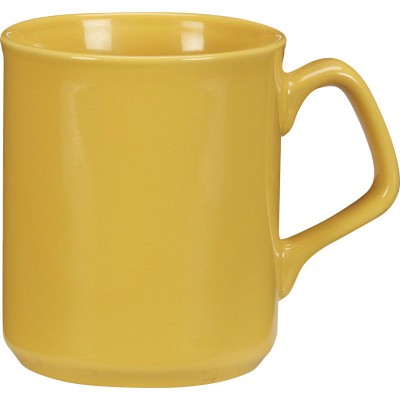 Branded Promotional ROYAL MUG in Yellow Mug From Concept Incentives.