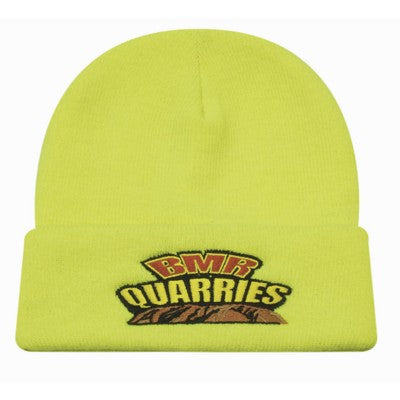 Branded Promotional LUMINESCENT SAFETY ACRYLIC BEANIE HAT Hat From Concept Incentives.