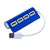 Branded Promotional 4 PORTS USB ALUMINIUM METAL ALLOY HUB in Red Hub Port From Concept Incentives.