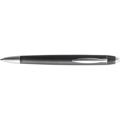 Branded Promotional RIMINI BALL PEN in Black Pen From Concept Incentives.