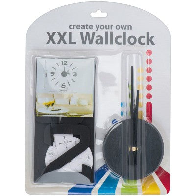 Branded Promotional LUCCA STICKY WALL CLOCK in Black Clock From Concept Incentives.