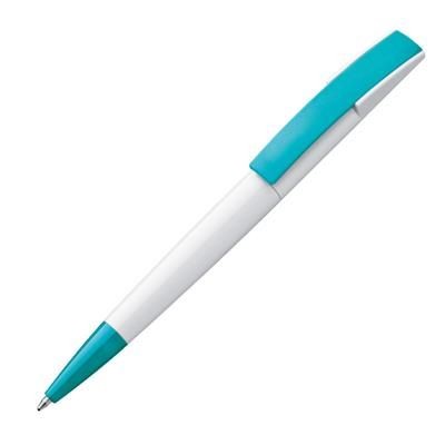 Branded Promotional BALL PEN CANBERRA in Turquoise Pen From Concept Incentives.