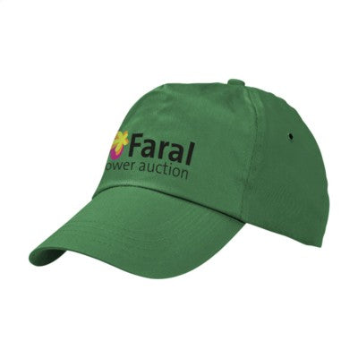 Branded Promotional UNI BASEBALL CAP in Green Baseball Cap From Concept Incentives.