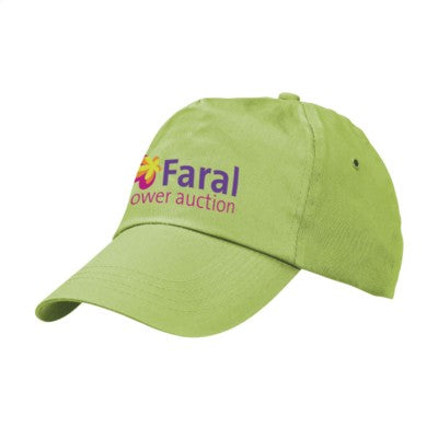 Branded Promotional UNI BASEBALL CAP in Lime Baseball Cap From Concept Incentives.