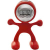 Branded Promotional FLEXI MAN PLASTIC ALARM CLOCK in Red Clock From Concept Incentives.