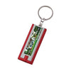 Branded Promotional FLAT SCAN KEYRING in Red Keyring From Concept Incentives.