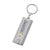 Branded Promotional FLATSCAN KEYRING in Silver & Grey Keyring From Concept Incentives.