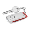 Branded Promotional RADIUS KEYRING in Red Torch From Concept Incentives.