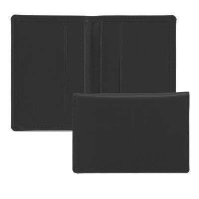 Branded Promotional BELLUNO BLACK CREDIT CARD CASE Credit Card Holder From Concept Incentives.