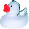 Branded Promotional ANGEL RUBBER DUCK in White Duck Plastic From Concept Incentives.
