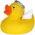 Branded Promotional ANGEL RUBBER DUCK in Yellow Duck Plastic From Concept Incentives.