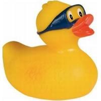 Branded Promotional DIVER RUBBER DUCK in Yellow Duck Plastic From Concept Incentives.