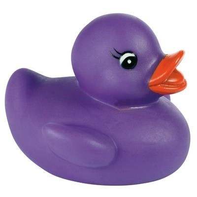 Branded Promotional MAUVE COLOUR CHANGING DUCK Duck Plastic From Concept Incentives.