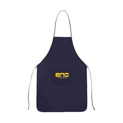 Branded Promotional PROMO COOK APRON in Navy Apron From Concept Incentives.