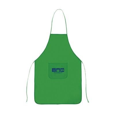 Branded Promotional PROMO COOK APRON in Lime Apron From Concept Incentives.