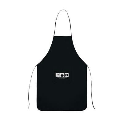 Branded Promotional PROMO COOK APRON in Black Apron From Concept Incentives.