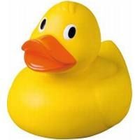 Branded Promotional GIANT SQUEAKY RUBBER DUCK XXL in Yellow Duck Plastic From Concept Incentives.