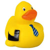 Branded Promotional BUSINESSMAN DUCK in Yellow Duck Plastic From Concept Incentives.