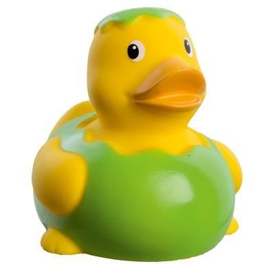 Branded Promotional APPLE DUCK in Yellow Duck Plastic From Concept Incentives.