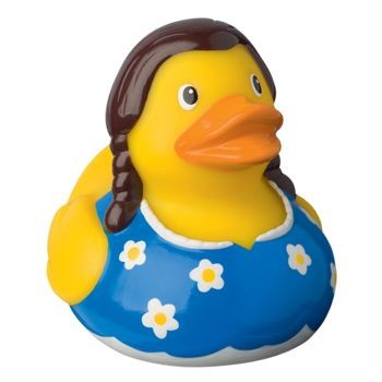 Branded Promotional BAVARIAN LADIES DUCK Duck Plastic From Concept Incentives.